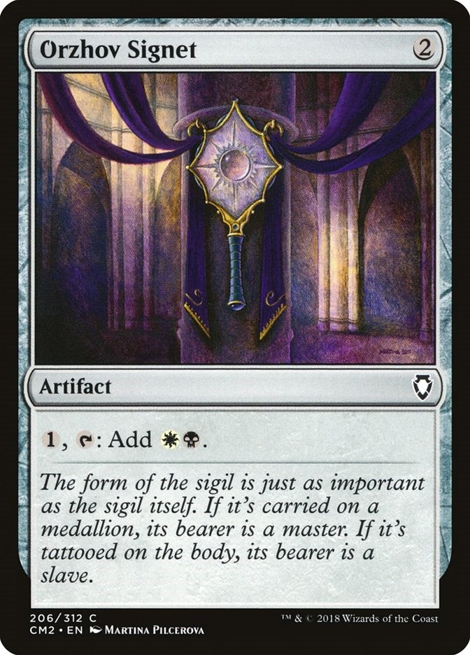 Image for Orzhov Signet (206) (Commander Anthology Volume II) - Magic: The Gathering