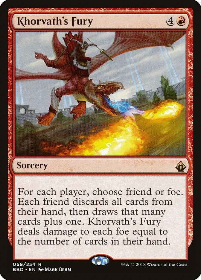 Image for Khorvath's Fury (59) (Battlebond) - Magic: The Gathering