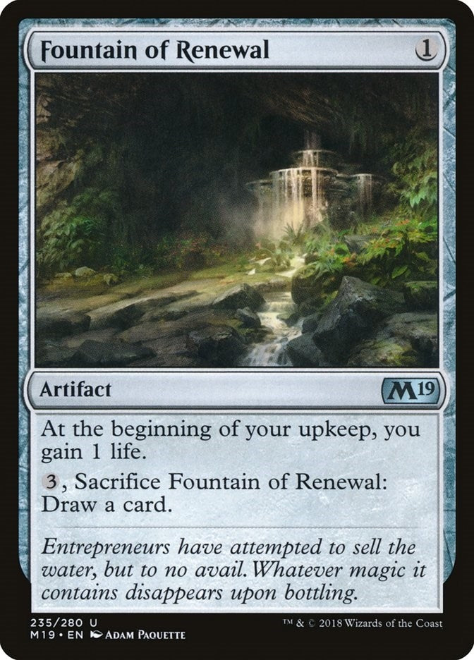 Image for Fountain of Renewal (235) (Core Set 2019) - Magic: The Gathering