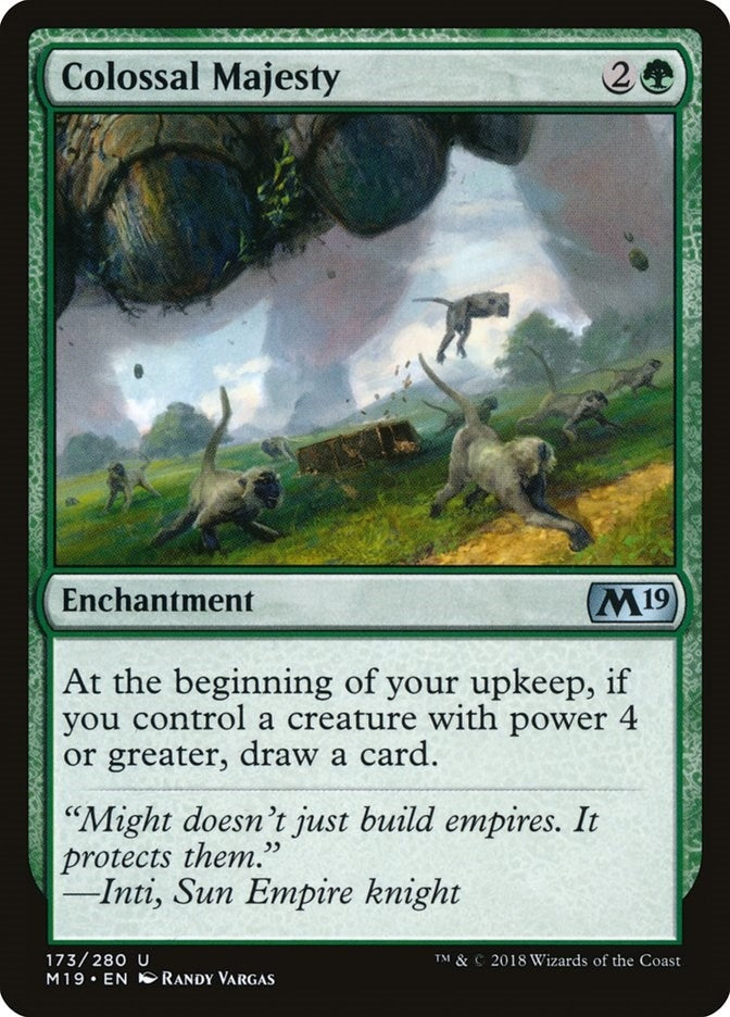 Image for Colossal Majesty (173) (Core Set 2019) - Magic: The Gathering
