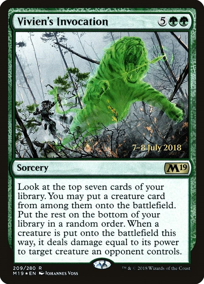 Image for Vivien's Invocation (209) (Prerelease Cards) - Magic: The Gathering