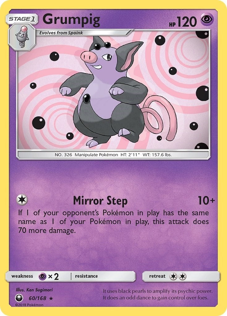 Image for Grumpig (60/168) (SM - Celestial Storm) - Pokemon