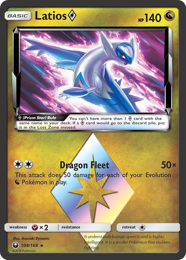 Image for Latios Prism Star (108/168) (SM - Celestial Storm) - Pokemon