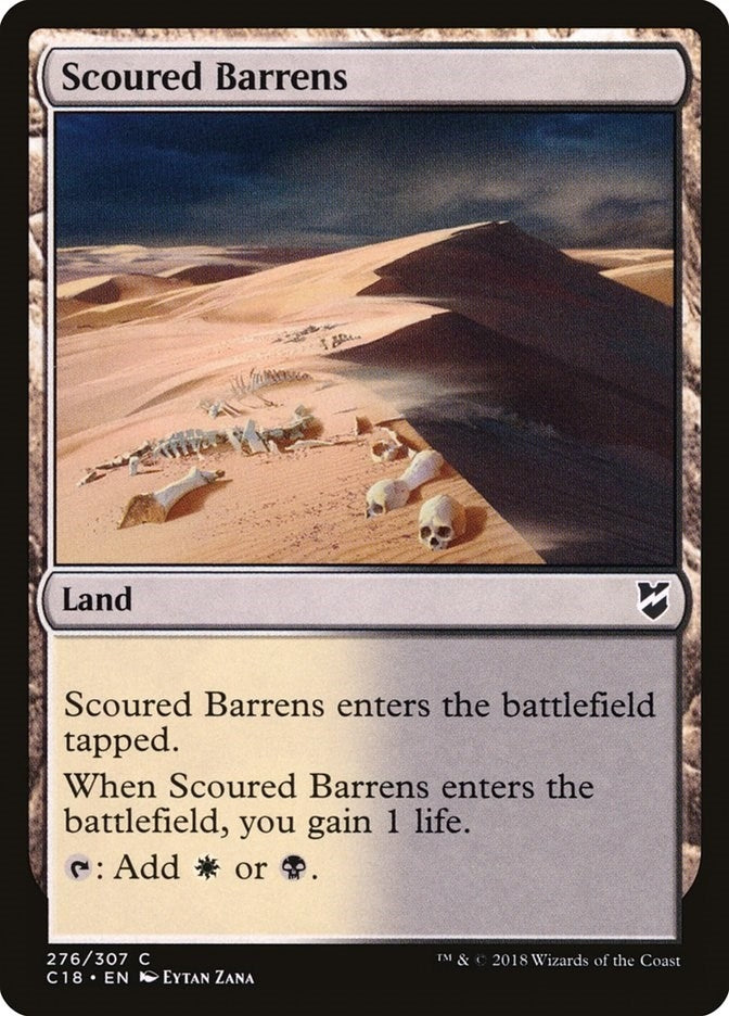 Image for Scoured Barrens (276) (Commander 2018) - Magic: The Gathering