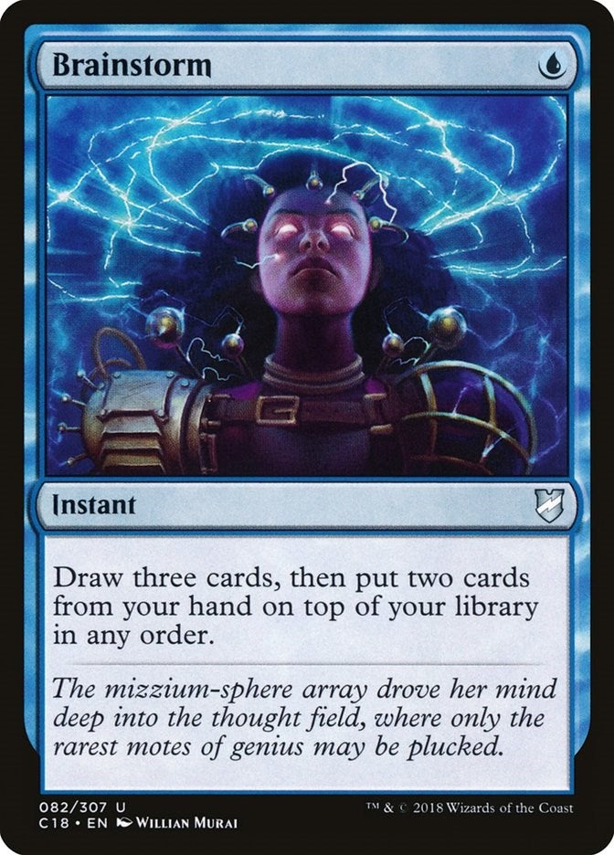 Image for Brainstorm (82) (Commander 2018) - Magic: The Gathering