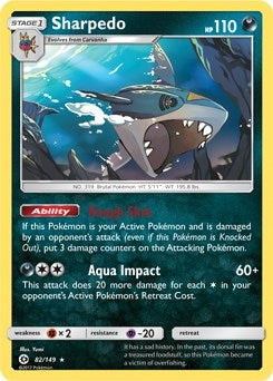 Image for Sharpedo - 82/149 (Cosmos Holo) (082/149) (Blister Exclusives) - Pokemon