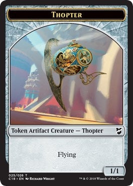 Image for Thopter (025) // Servo Double-Sided Token (25 // 24) (Commander 2018) - Magic: The Gathering