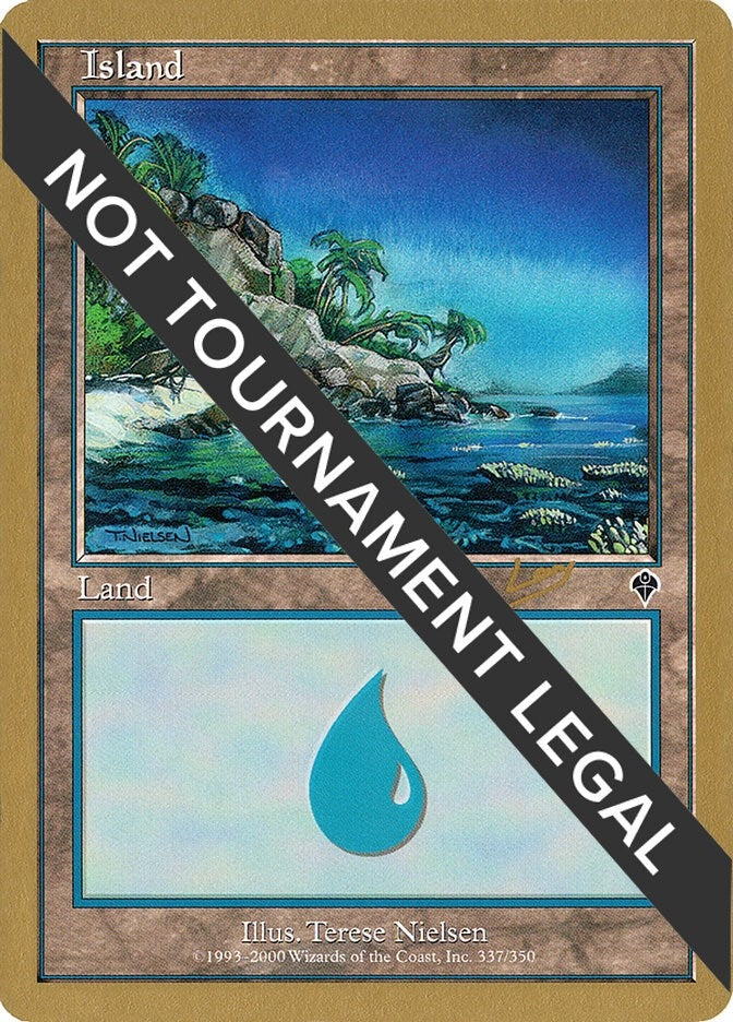 Image for Island (337) - 2002 Raphael Levy (INV) (World Championship Decks) - Magic: The Gathering
