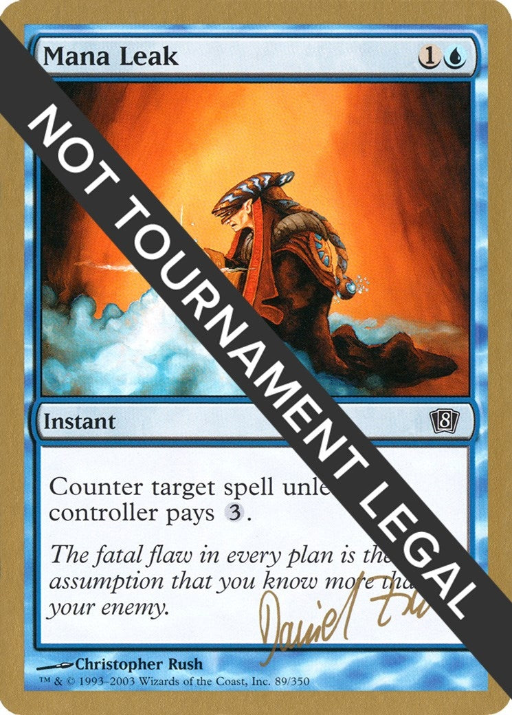 Image for Mana Leak - 2003 Daniel Zink (8ED) (World Championship Decks) - Magic: The Gathering