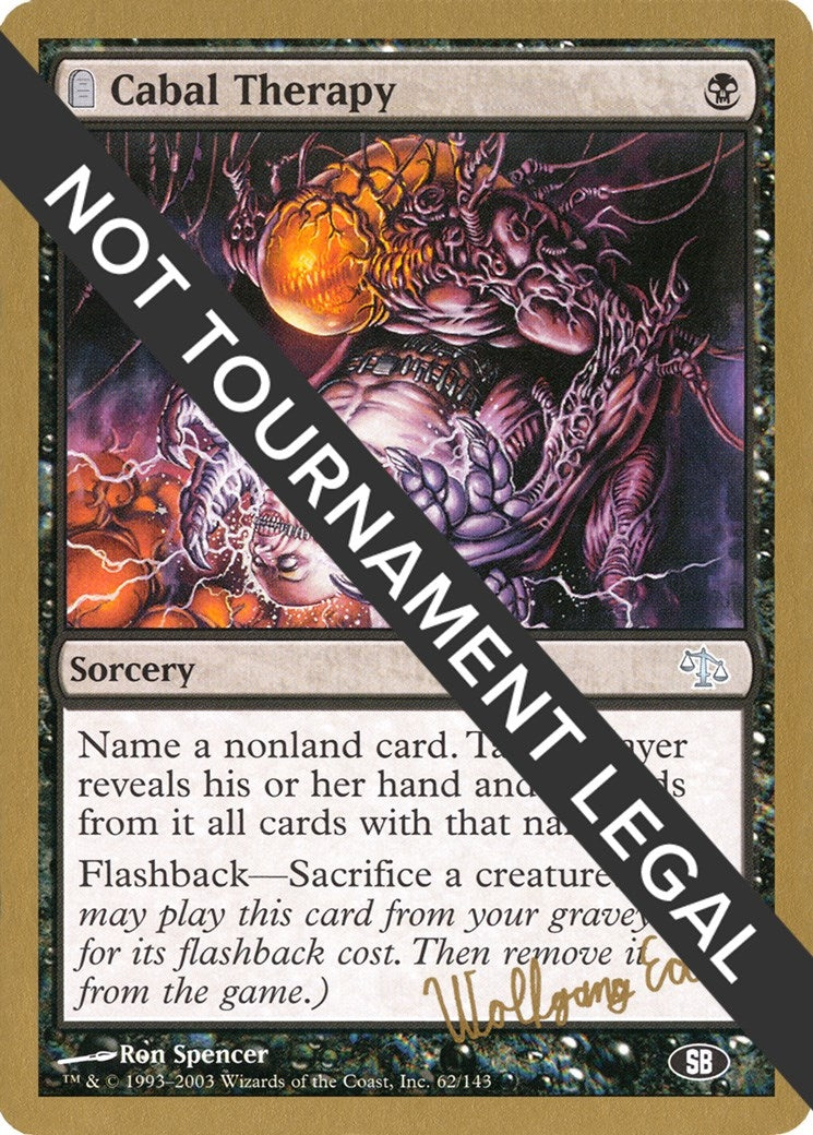 Image for Cabal Therapy - 2003 Wolfgang Eder (JUD) (SB) (World Championship Decks) - Magic: The Gathering