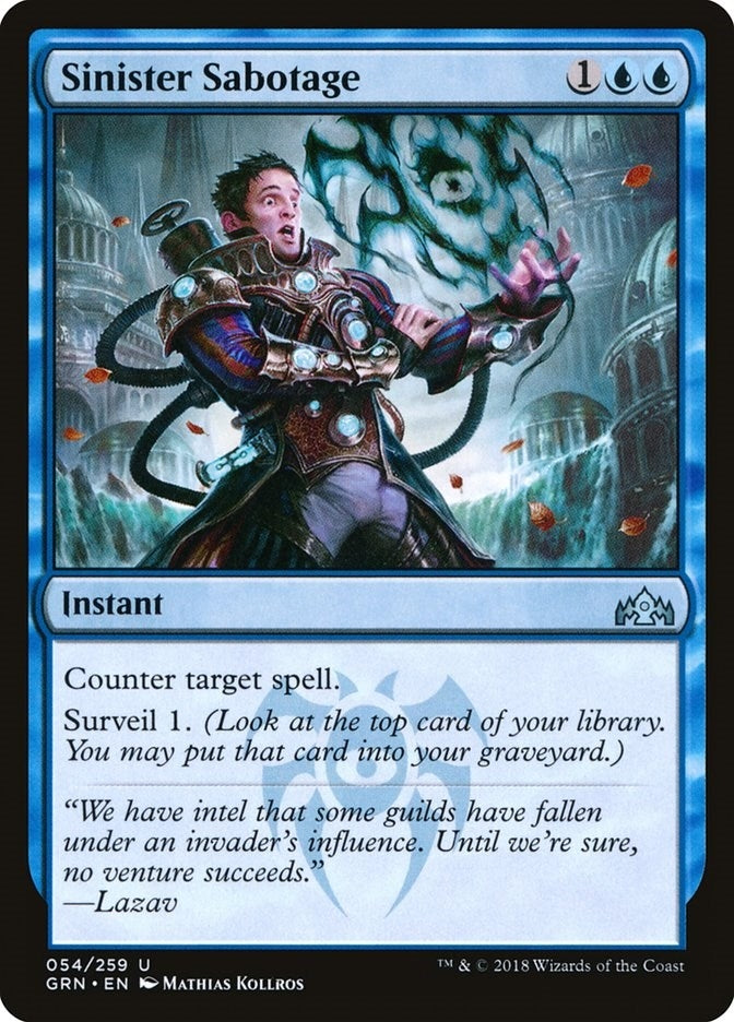 Image for Sinister Sabotage (54) (Guilds of Ravnica) - Magic: The Gathering