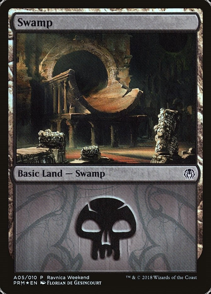 Image for Swamp - Golgari (A05) (5) (Launch Party & Release Event Promos) - Magic: The Gathering
