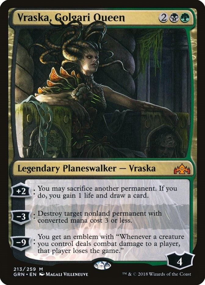 Image for Vraska, Golgari Queen (213) (Guilds of Ravnica) - Magic: The Gathering