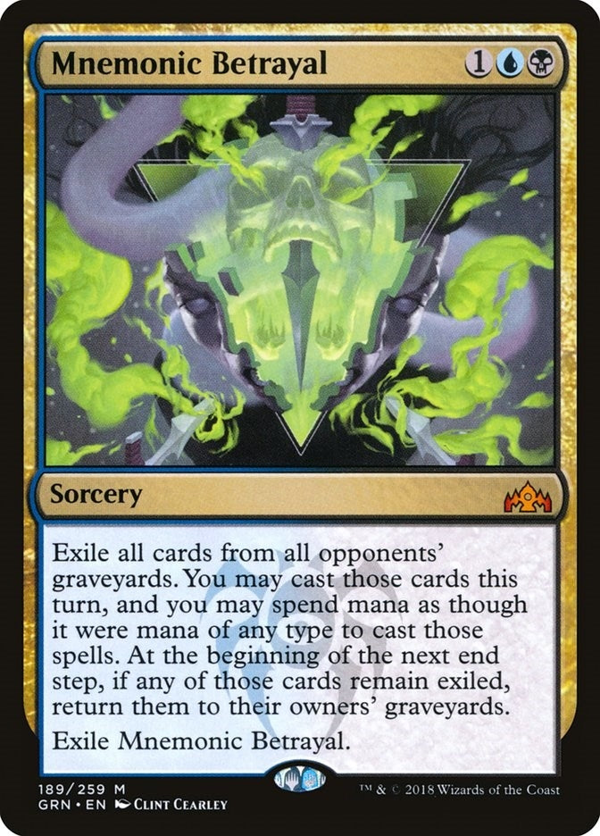 Image for Mnemonic Betrayal (189) (Guilds of Ravnica) - Magic: The Gathering