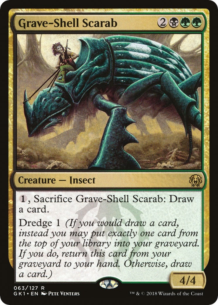 Image for Grave-Shell Scarab (63) (Guilds of Ravnica: Guild Kits) - Magic: The Gathering