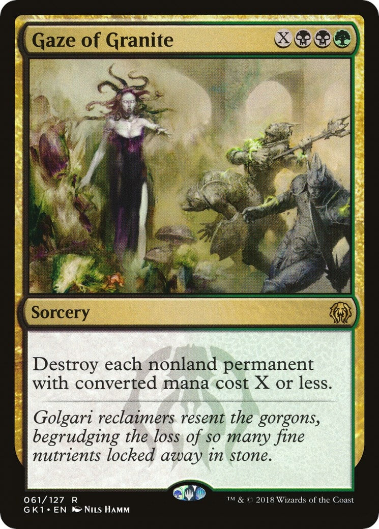 Image for Gaze of Granite (61) (Guilds of Ravnica: Guild Kits) - Magic: The Gathering