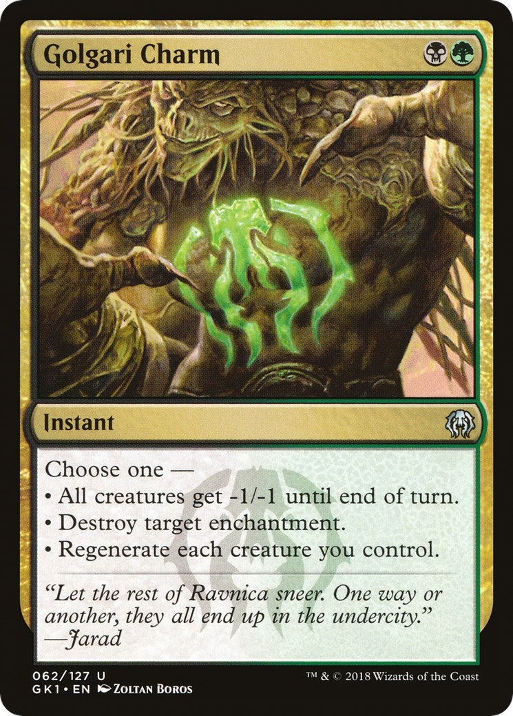 Image for Golgari Charm (62) (Guilds of Ravnica: Guild Kits) - Magic: The Gathering