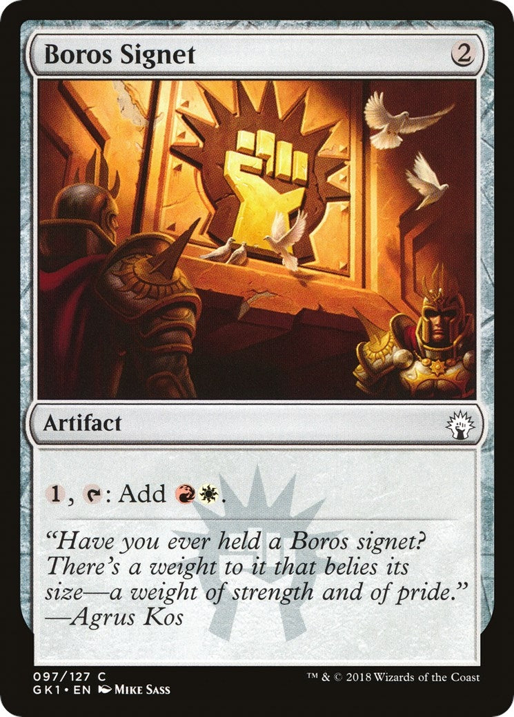 Image for Boros Signet (97) (Guilds of Ravnica: Guild Kits) - Magic: The Gathering