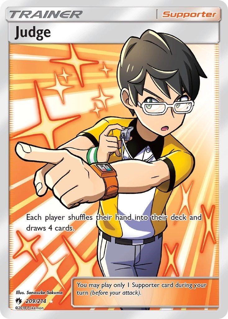 Image for Judge (Full Art) (209/214) (SM - Lost Thunder) - Pokemon