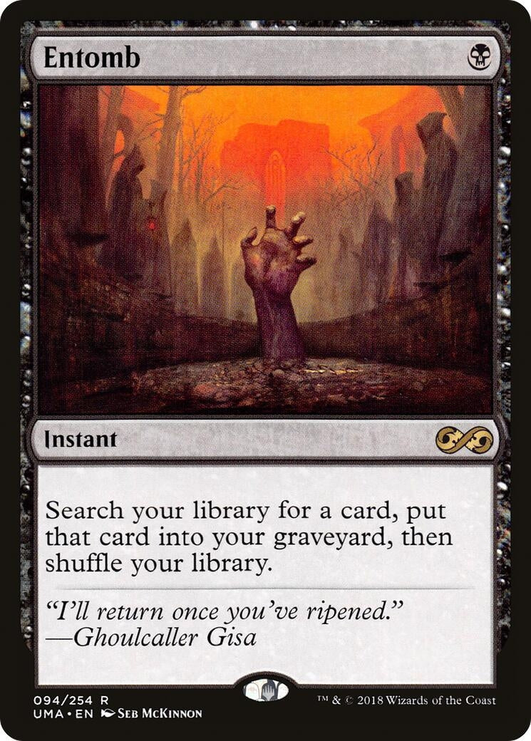 Image for Entomb (94) (Ultimate Masters) - Magic: The Gathering