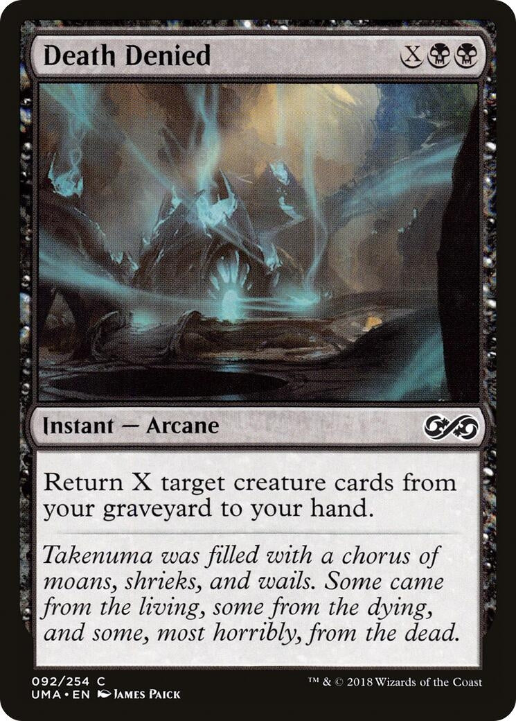 Image for Death Denied (92) (Ultimate Masters) - Magic: The Gathering