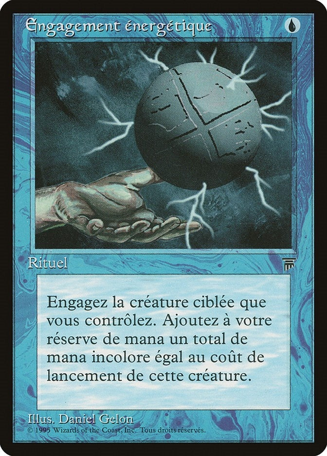 Image for Energy Tap (French) - "Engagement energetique" (Renaissance) - Magic: The Gathering