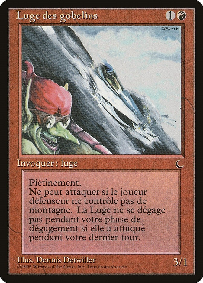 Image for Goblin Rock Sled (French) - "Luge des gobelins" (Renaissance) - Magic: The Gathering