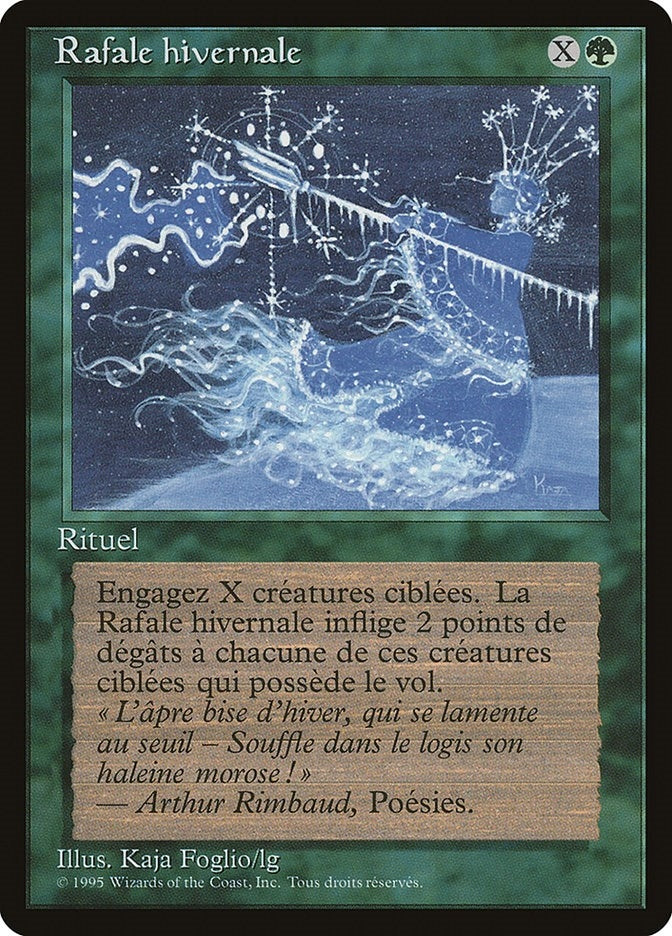 Image for Winter Blast (French) - "Rafale hivernale" (Renaissance) - Magic: The Gathering