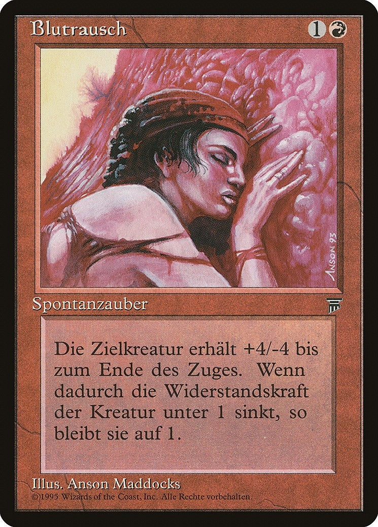 Image for Blood Lust (German) - "Blutrausch" (Renaissance) - Magic: The Gathering