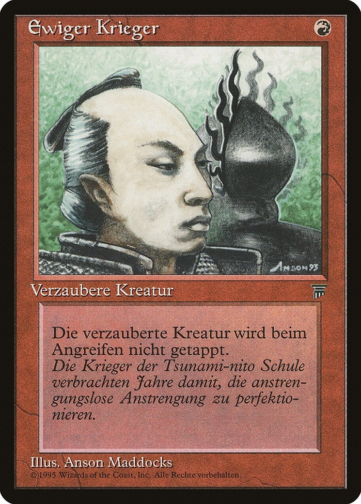Image for Eternal Warrior (German) - "Ewiger Krieger" (Renaissance) - Magic: The Gathering