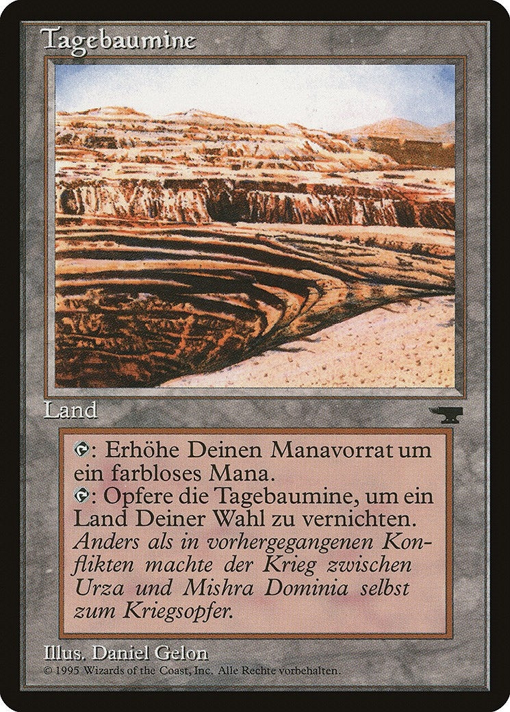 Image for Strip Mine (German) - "Tagebaumine" (Renaissance) - Magic: The Gathering