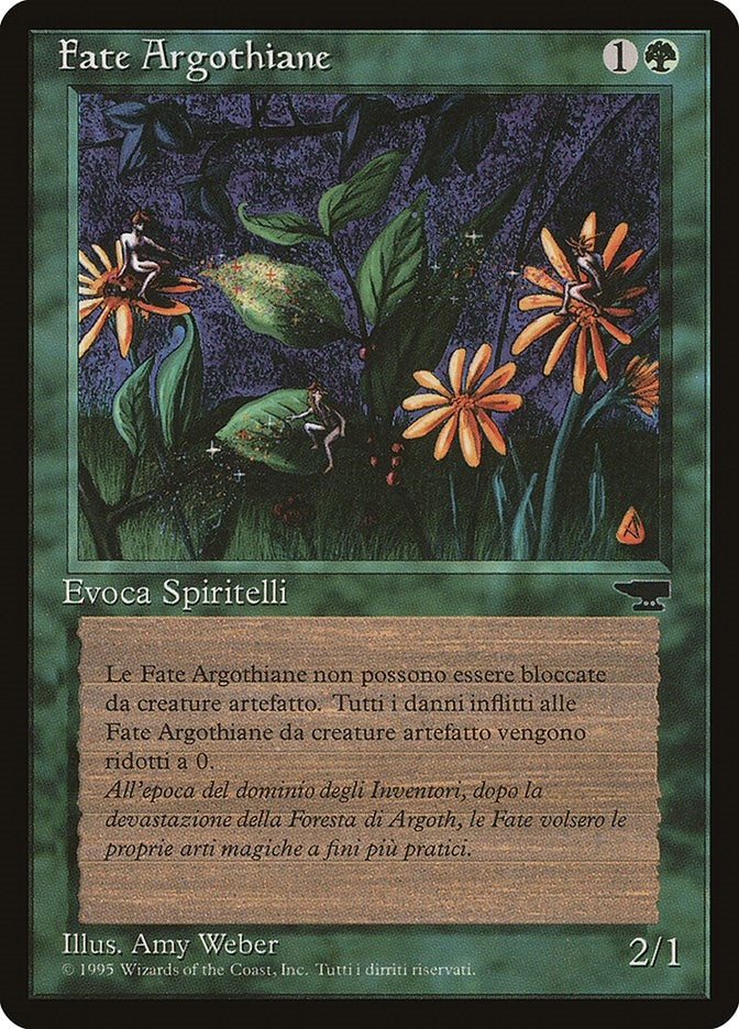 Image for Argothian Pixies (Italian) - "Fate Argothiane" (Renaissance) - Magic: The Gathering