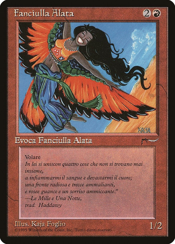 Image for Bird Maiden (Italian) - "Fanciulla Alata" (Renaissance) - Magic: The Gathering