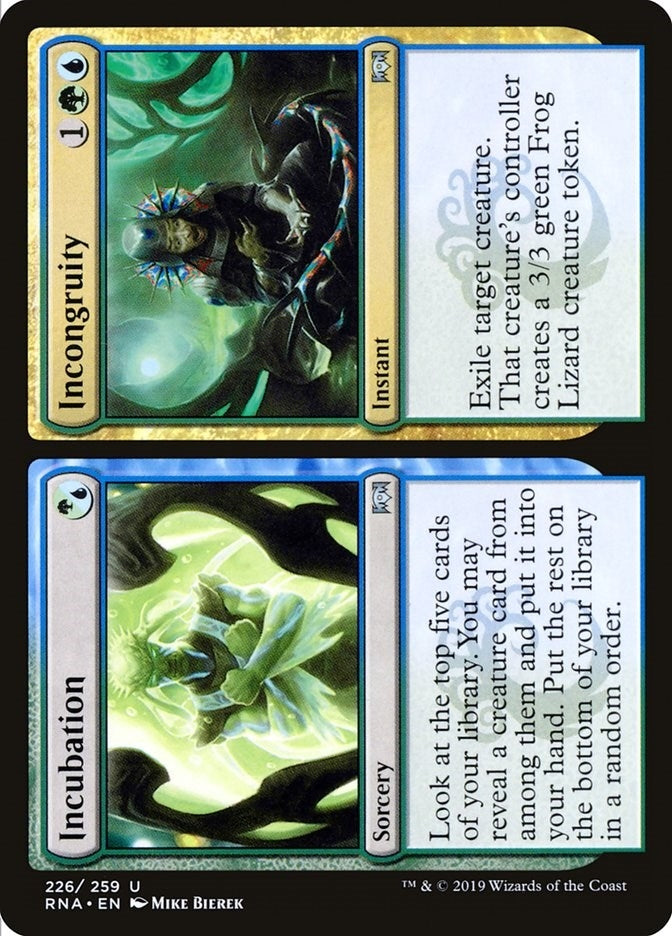 Image for Incubation // Incongruity (226) (Ravnica Allegiance) - Magic: The Gathering