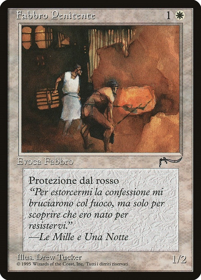 Image for Repentant Blacksmith (Italian) - "Fabbro Penitente" (Renaissance) - Magic: The Gathering