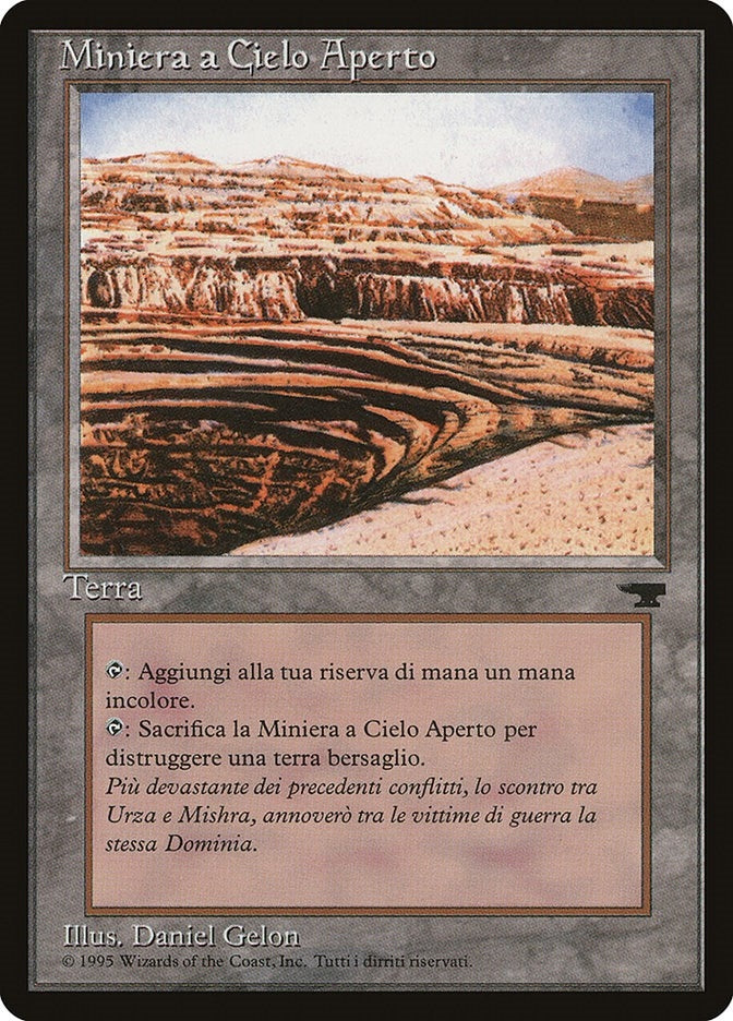 Image for Strip Mine (Italian) - "Miniera a Cielo Aperto" (Renaissance) - Magic: The Gathering