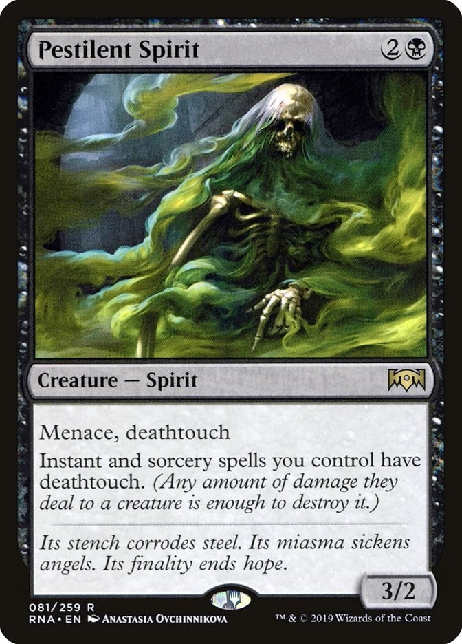 Image for Pestilent Spirit (81) (Ravnica Allegiance) - Magic: The Gathering