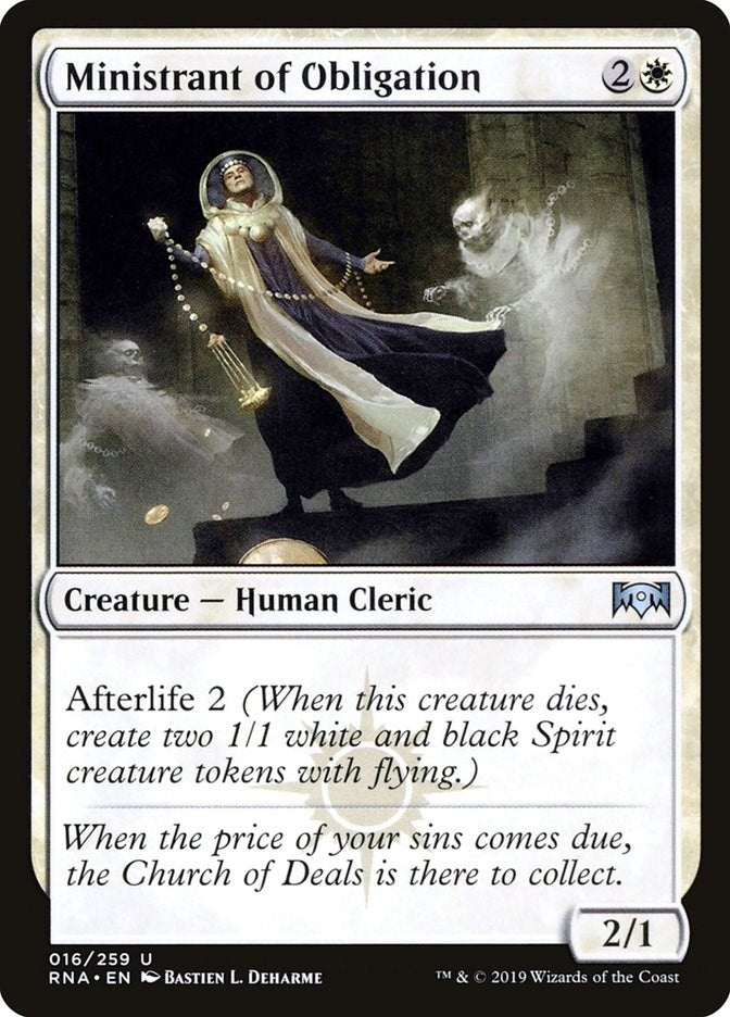 Image for Ministrant of Obligation (16) (Ravnica Allegiance) - Magic: The Gathering