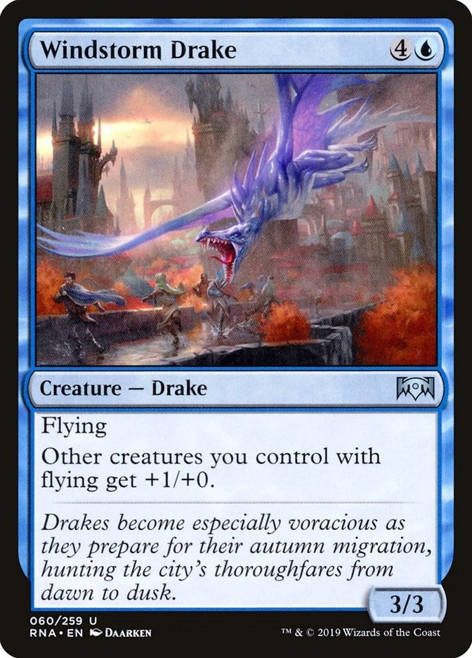 Image for Windstorm Drake (60) (Ravnica Allegiance) - Magic: The Gathering