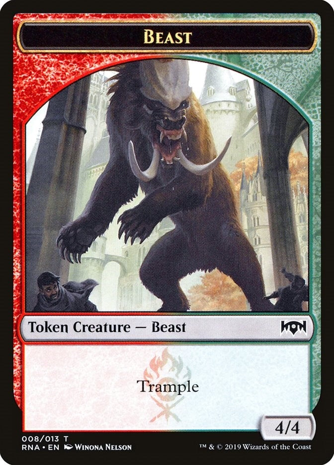Image for Beast Token (8) (Ravnica Allegiance) - Magic: The Gathering