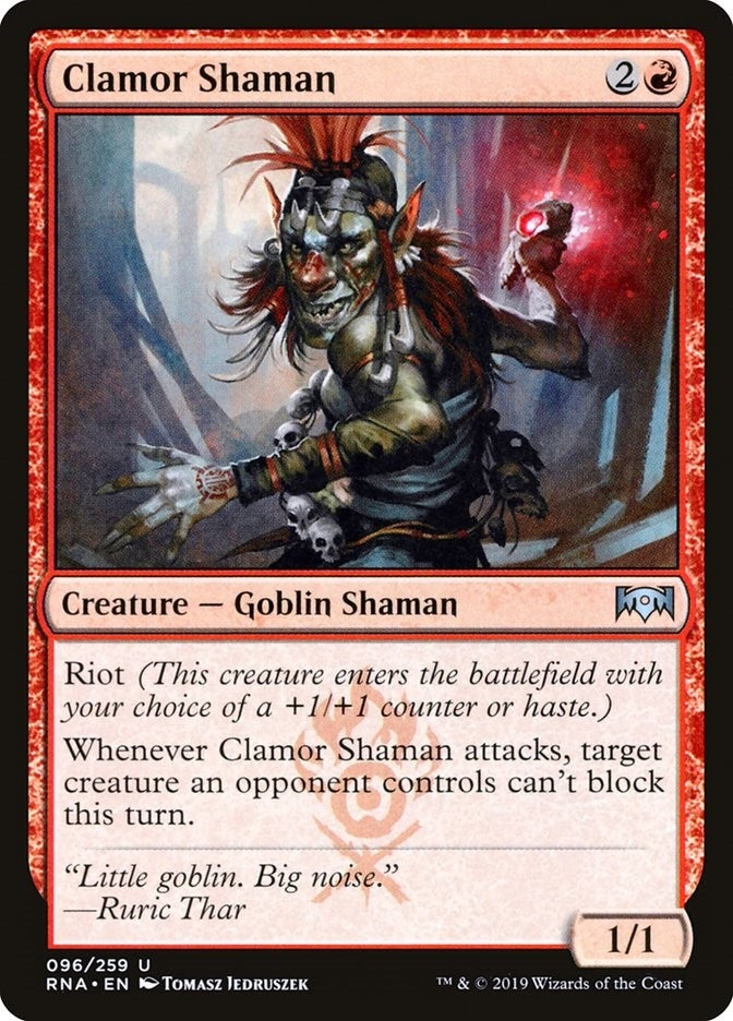 Image for Clamor Shaman (96) (Ravnica Allegiance) - Magic: The Gathering