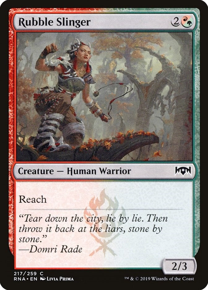 Image for Rubble Slinger (217) (Ravnica Allegiance) - Magic: The Gathering