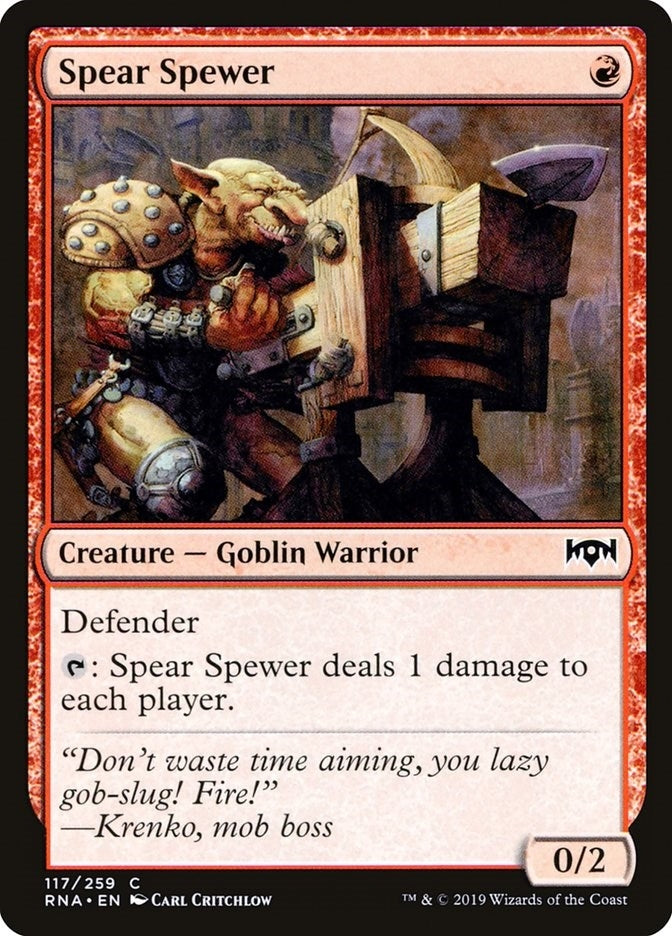 Image for Spear Spewer (117) (Ravnica Allegiance) - Magic: The Gathering