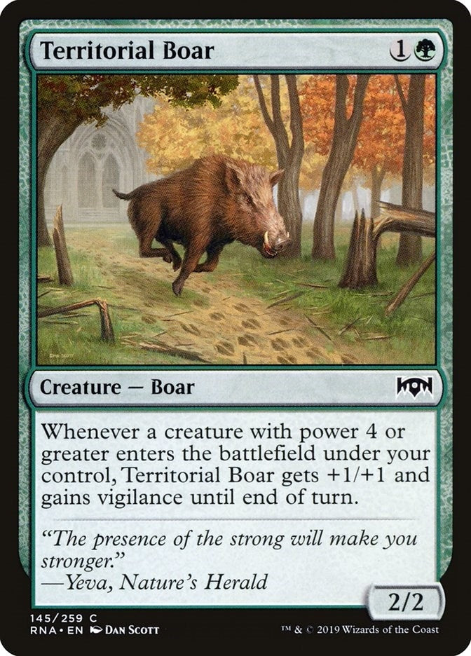 Image for Territorial Boar (145) (Ravnica Allegiance) - Magic: The Gathering