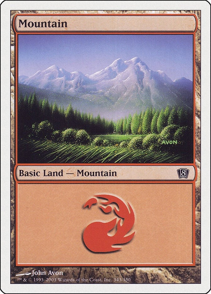 Image for Mountain (343) (343) (8th Edition) - Magic: The Gathering