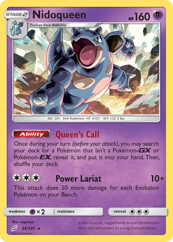 Image for Nidoqueen (56/181) (SM - Team Up) - Pokemon