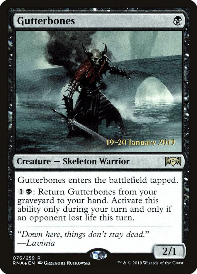 Image for Gutterbones (76) (Prerelease Cards) - Magic: The Gathering