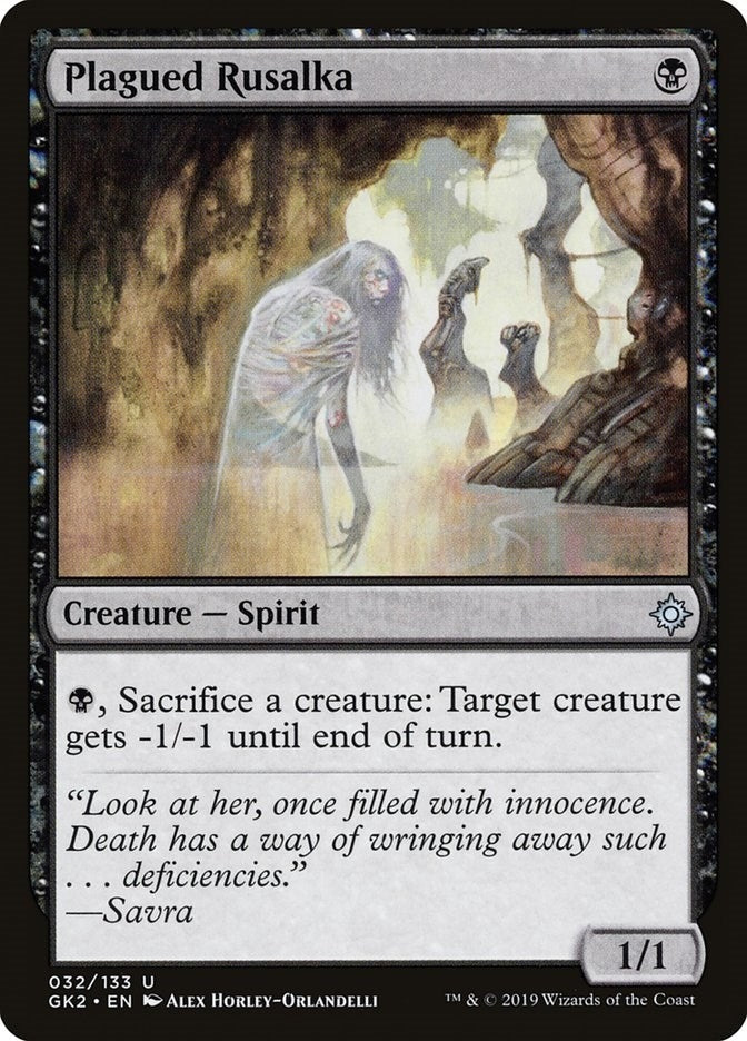 Image for Plagued Rusalka (32) (Ravnica Allegiance: Guild Kits) - Magic: The Gathering