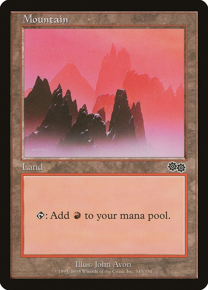 Image for Mountain (345) (345) (Urza's Saga) - Magic: The Gathering