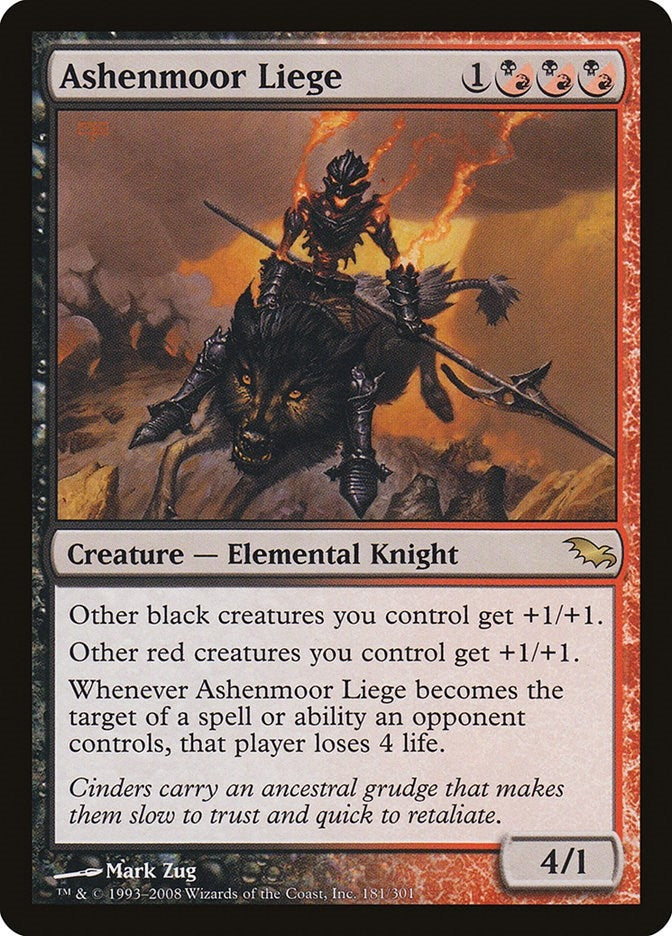 Image for Ashenmoor Liege (181) (Shadowmoor) - Magic: The Gathering